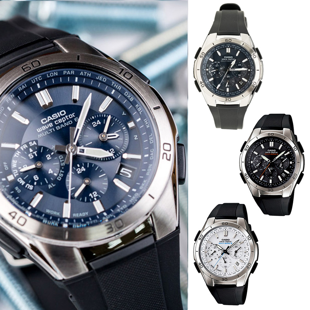 CASIO 卡西歐 日本境內商品 太陽能電波 時計腕錶 (三款任選)