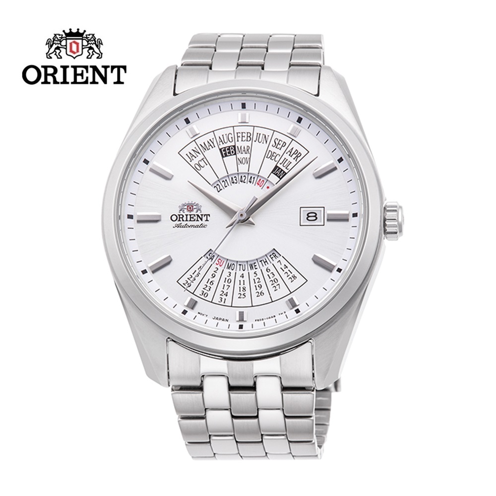 ORIENT 東方 錶 MULTI-YEAR CALENDAR系列 萬年曆機械錶 RA-BA0004S白色 - 43.5mm