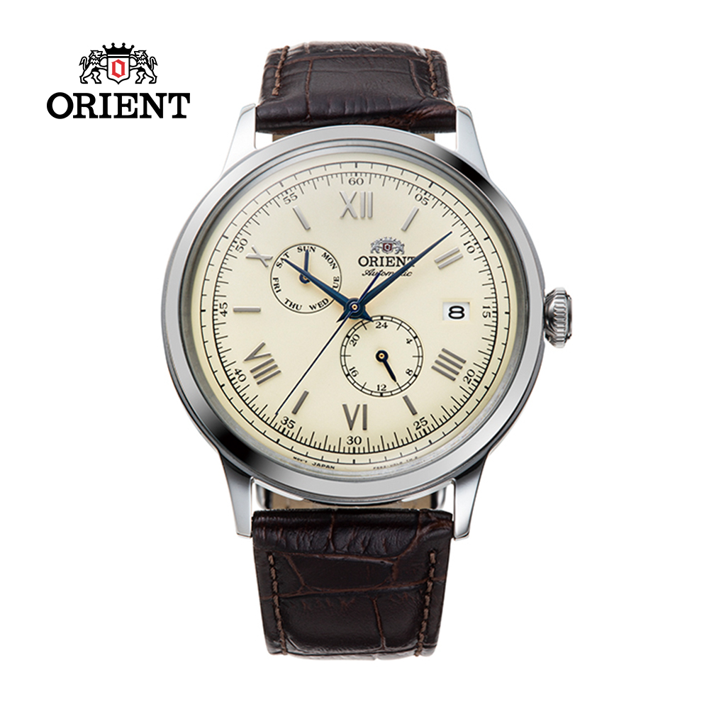 ORIENT 東方 錶 Classic and Simple Style 機械錶 皮帶款 RA-AK0702Y 象牙色 - 40.5mm