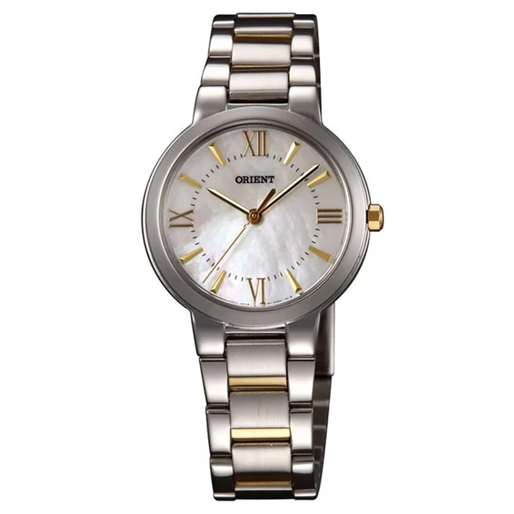 ORIENT 東方 優雅上市 錶現代系列 簡約珍珠貝羅馬腕錶30mm/FQC0N003W