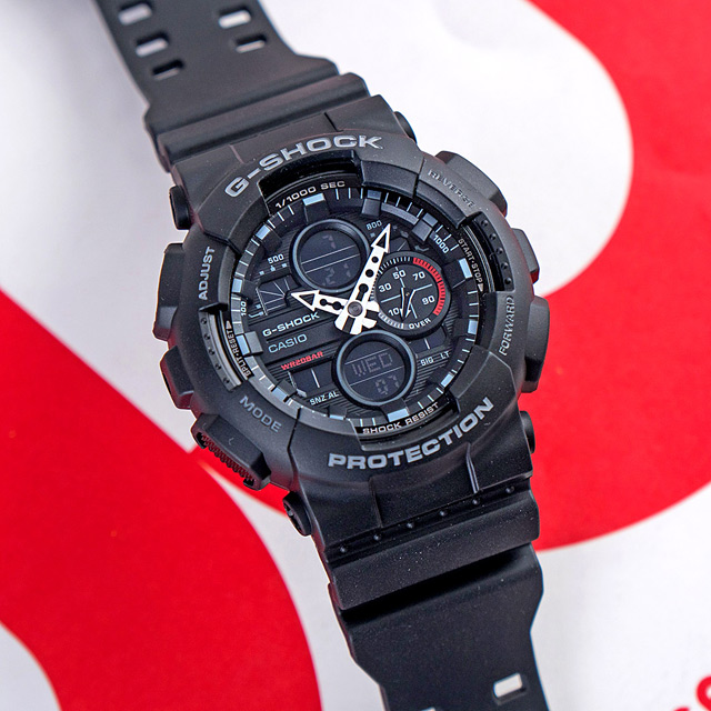 CASIO 卡西歐】G-SHOCK 復古感雙顯運動腕錶/黑(GA-140-1A1DR) - PChome