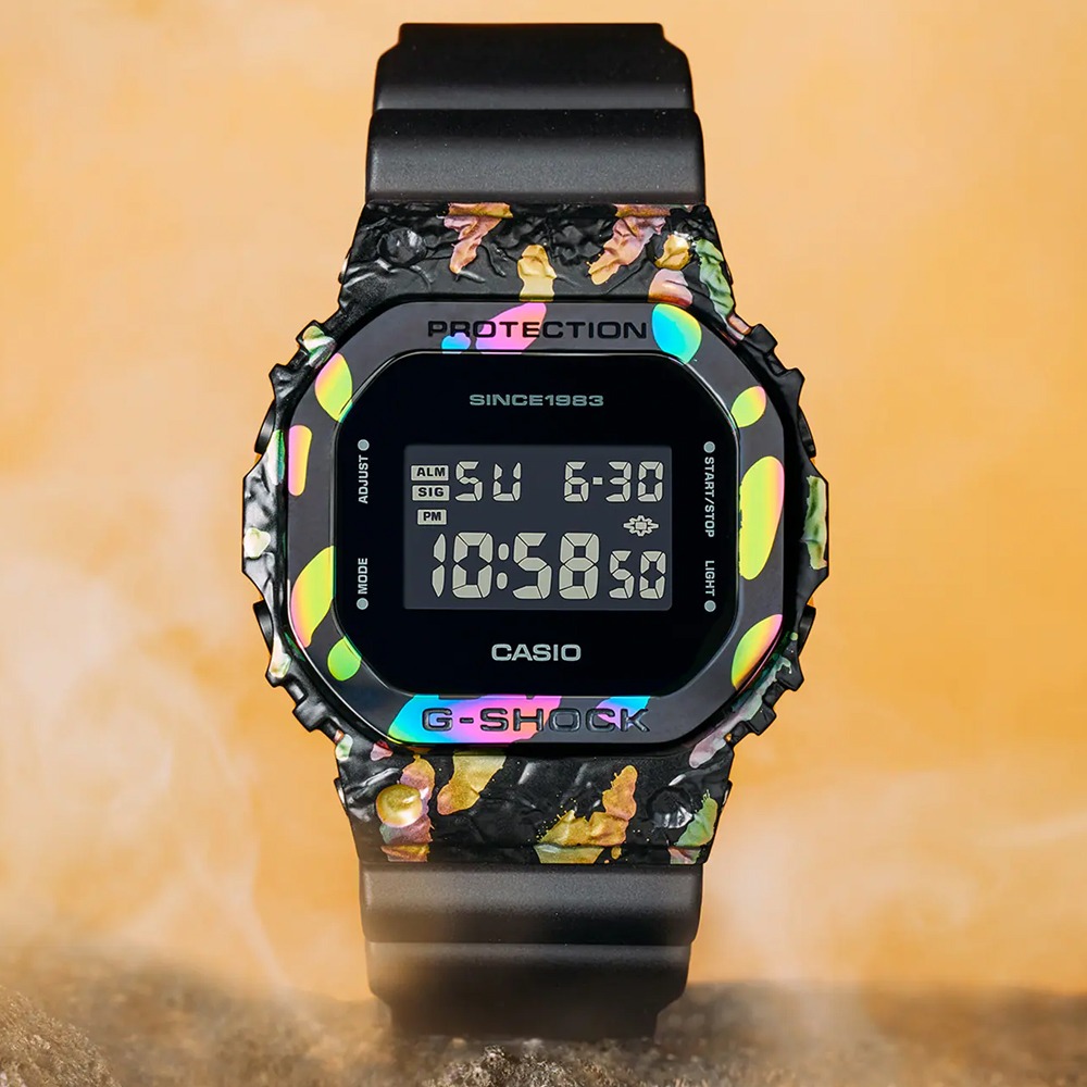 CASIO 卡西歐 G-SHOCK 40周年冒險者寶石系列經典方形計時錶/GM-5640GEM-1