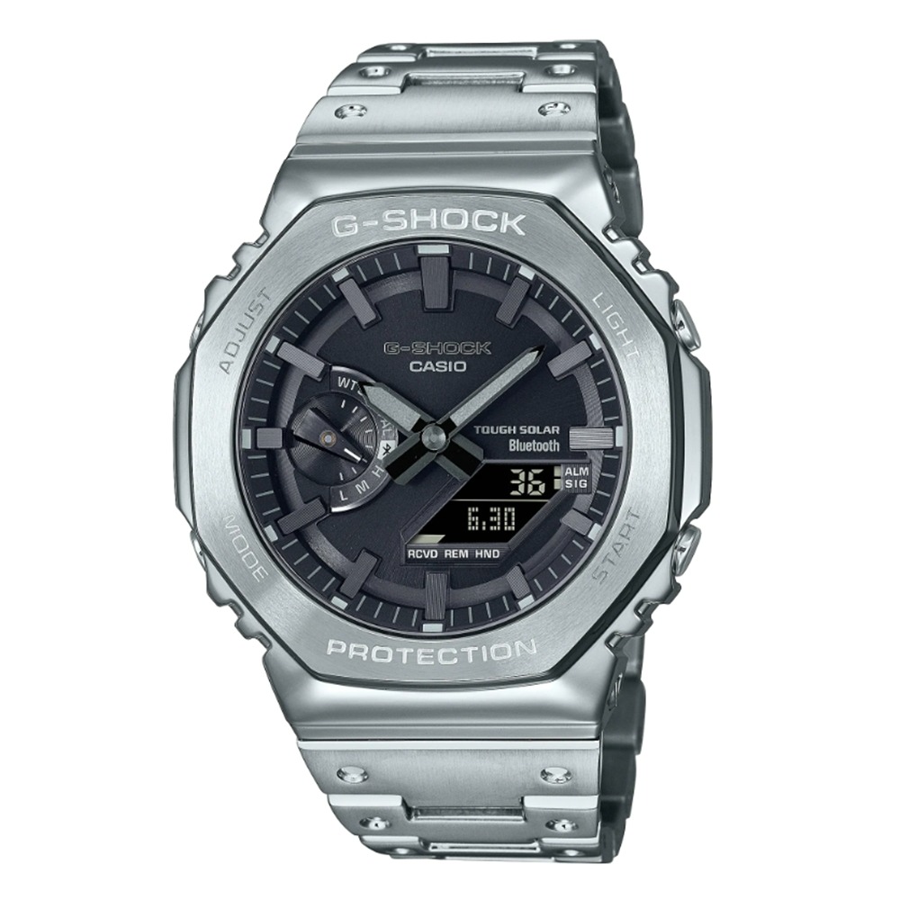 CASIO 卡西歐 全金屬系列 太陽能 藍牙(GM-B2100D-1A)