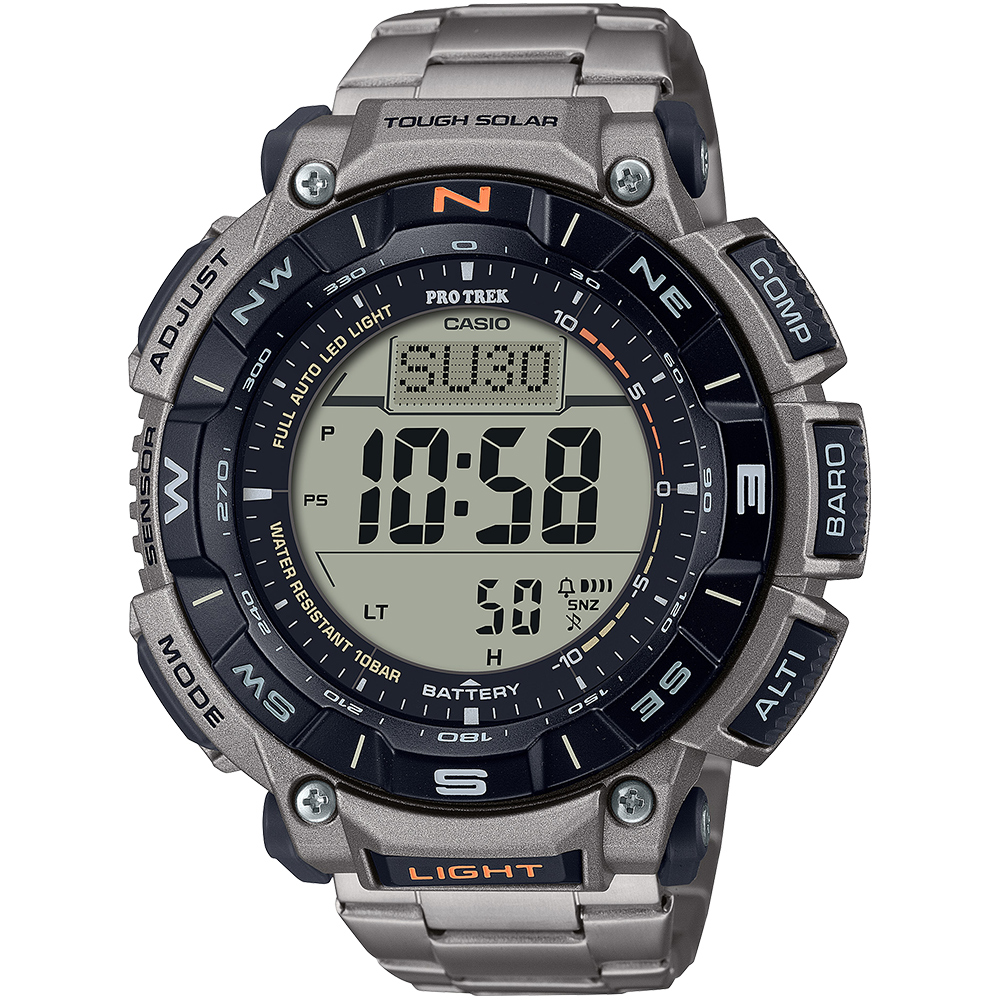 CASIO 卡西歐 PRO TREK 環保太陽能三重感應登山錶/PRG-340T-7