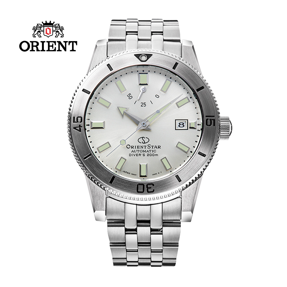ORIENT STAR 東方之星 DIVERS 200M 系列 機械錶 鋼帶限量款 RE-AU0502S 銀白色 - 41.0mm
