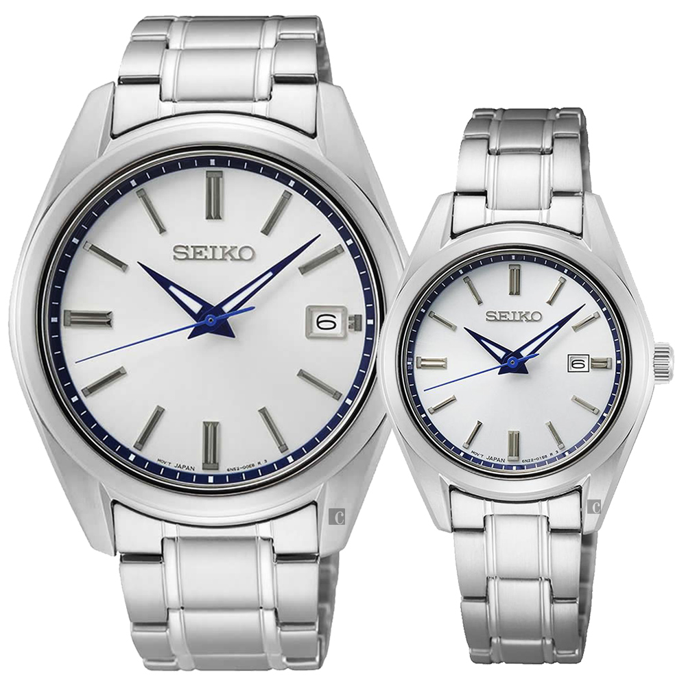 SEIKO精工CS 140週年限量城市簡約情侶手錶對錶6N52-00E0S+6N22-00R0S(SUR457P1+SUR463P1) -  PChome 24h購物