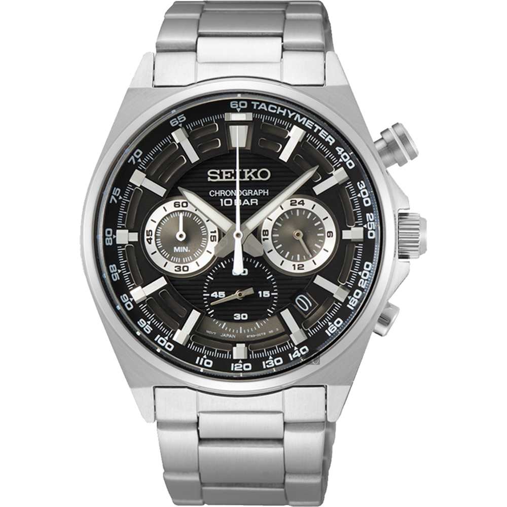 SEIKO精工CS 賽車計時手錶-41mm 8T63-00T0D(SSB397P1) - PChome 24h購物
