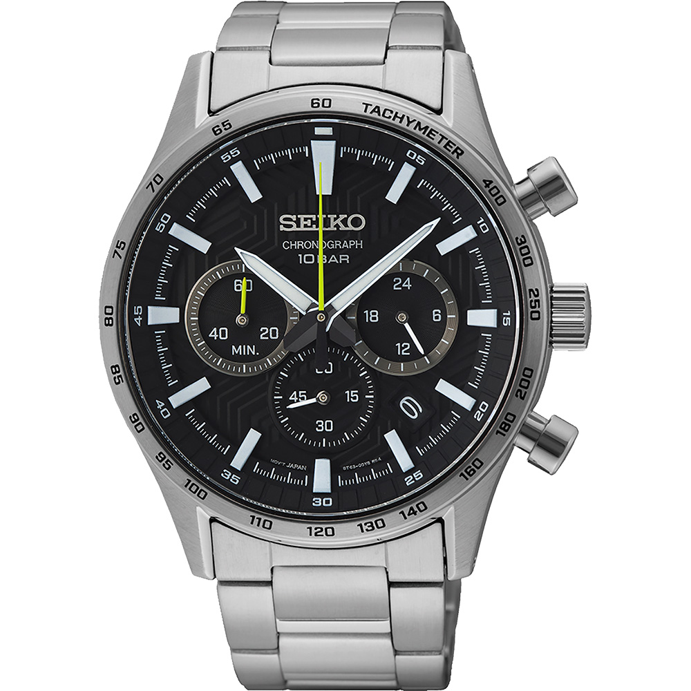 SEIKO 精工 CS系列輪胎紋計時手錶 雙11盛典 SSB413P1 8T63-00Y0D