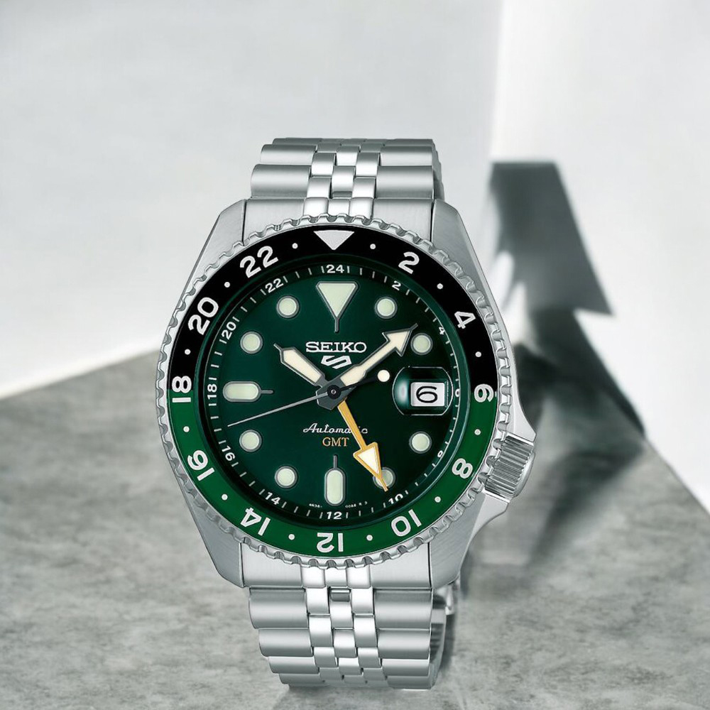 SEIKO 精工 5 Sports GMT 機械錶 男錶 手錶-4R34-00A0G/SSK035K1_SK040