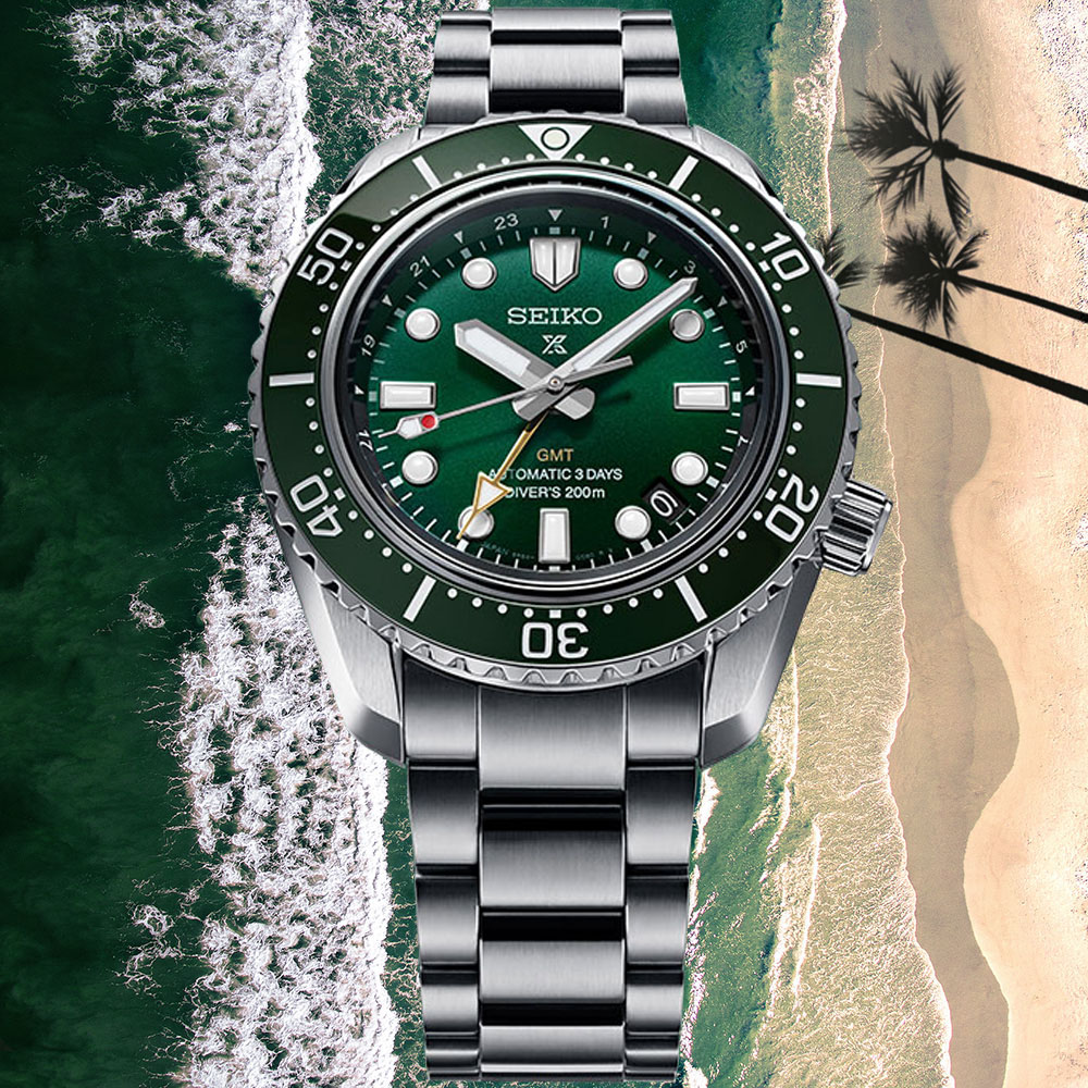SEIKO 精工 PROSPEX 三日鍊 GMT機械腕錶 錶 週年慶 雙11 (SPB381J1/6R54-00D0G)