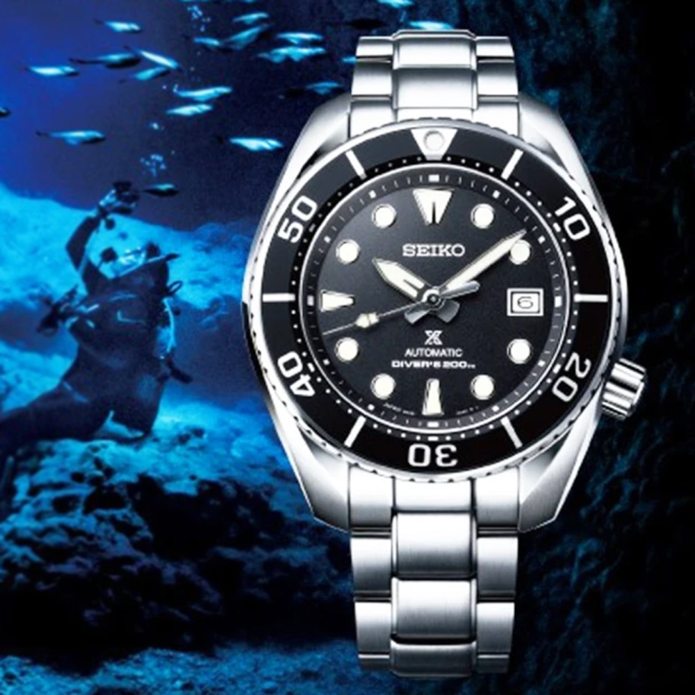 SEIKO 精工 PROSPEX DIVER SCUBA 200米潛水機械腕錶-黑45mm SPB101J1/6R35-00A0D_SK028 送禮 禮物 推薦