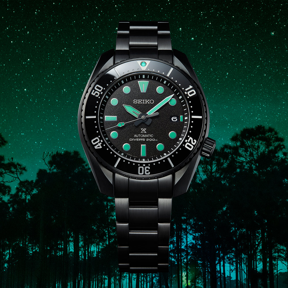 SEIKO 精工PROSPEX 夜視鏡系列200米潛水機械錶/45mm (4R36-06Z0SD
