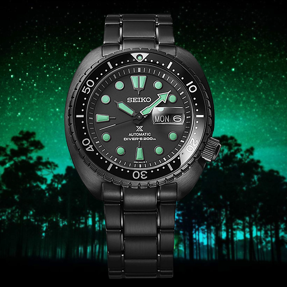 SEIKO 精工 PROSPEX 黑潮 夜視鏡 200米潛水機械錶-45mm SRPK43K1/4R36-06Z0SD_SK028 送禮 禮物 推薦