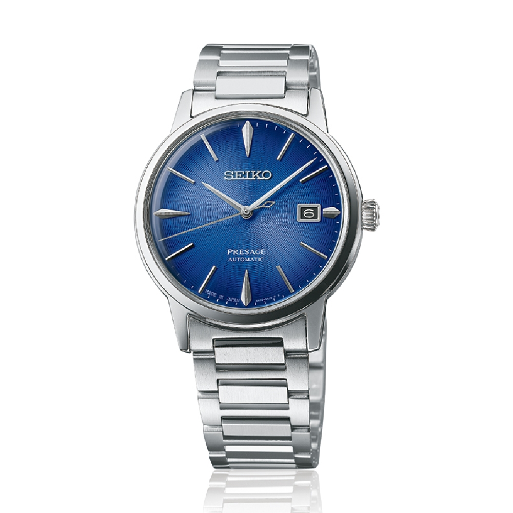 SEIKO 精工 享指定專櫃售後服務 PRESAGE 紳士品味機械腕錶(4R35-05E0B/SRPJ13J1)/39.5mm