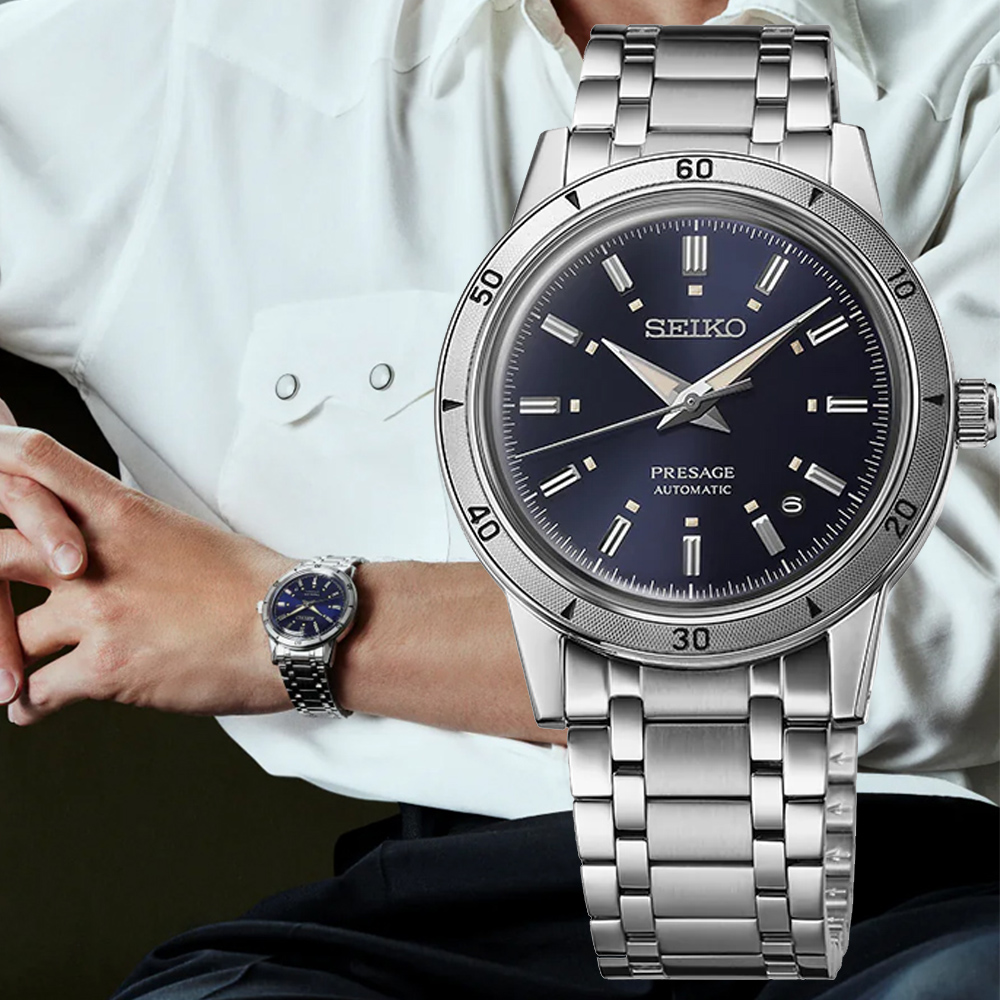 SEIKO 精工 PRESAGE Style 60s 機械腕錶 錶 手錶 送禮 (4R35-06H0B/SRPL07J1)