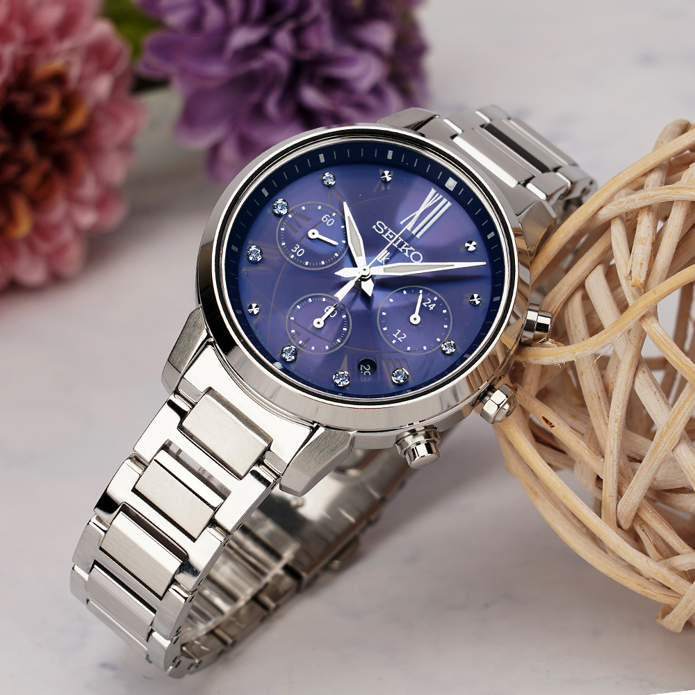 SEIKO 精工 LUKIA 太陽能計時女錶 周年慶獻禮 SSC921J1 V175-0FC0B