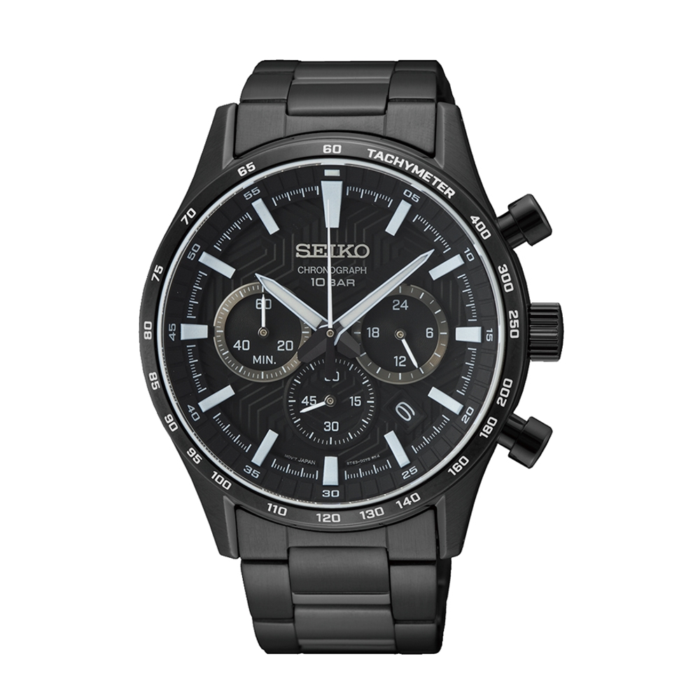 SEIKO 精工 潮流經典三眼計時腕錶8T63-00Y0SD(SSB413P1)
