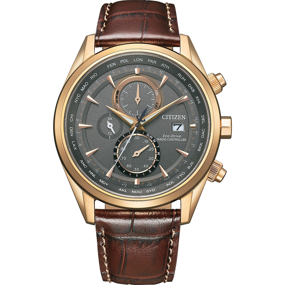 CITIZEN 星辰 商務光動能電波手錶(AT8263-10H)