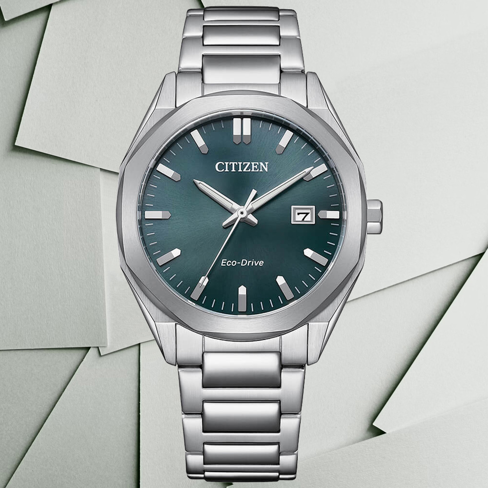 CITIZEN 星辰 GENTS 八角錶殼 光動能時尚腕錶 錶 週年慶 雙11 BM7620-83X