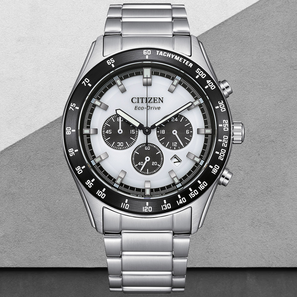 CITIZEN 星辰 Chronograph 光動能 時尚計時腕錶 錶 週年慶 雙11 CA4674-58A