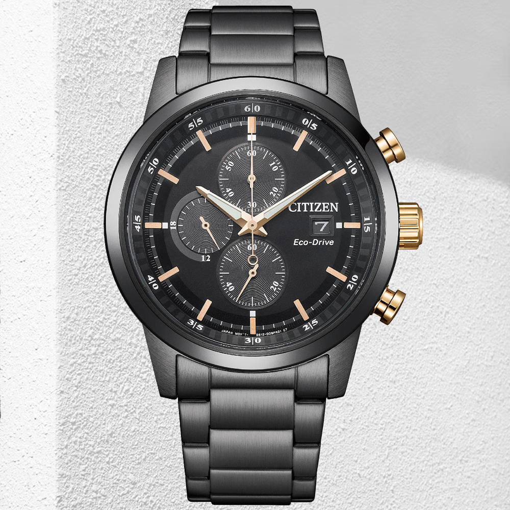 CITIZEN 星辰 Chronograph 光動能計時腕錶 錶 週年慶 雙11 CA0746-85E