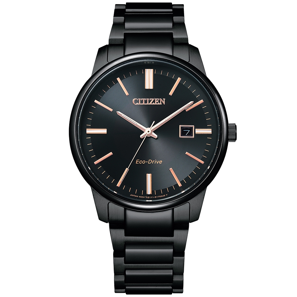 CITIZEN 星辰 質感藍寶石鏡面光動能腕錶BM7527-89E