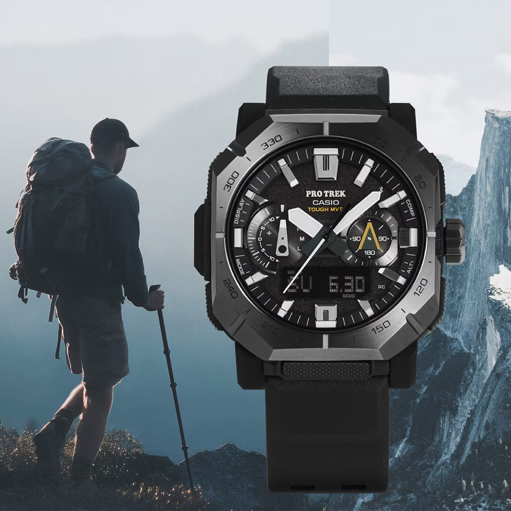 CASIO 卡西歐 PRO TREK 登山系列 藍芽太陽能多功能戶外手錶 PRW-B1000-1