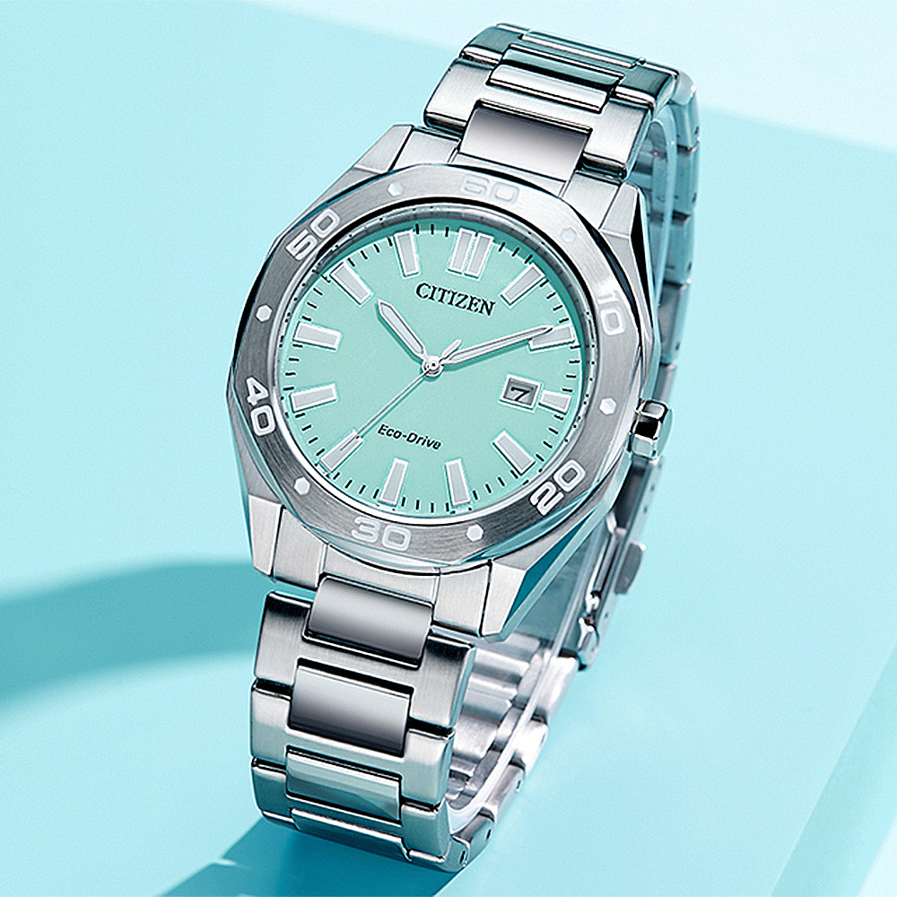 CITIZEN 星辰 Blue Glow Night 藍月 聖誕節推薦 光動能八角形夜光手錶 雙11禮遇 BM7631-87M