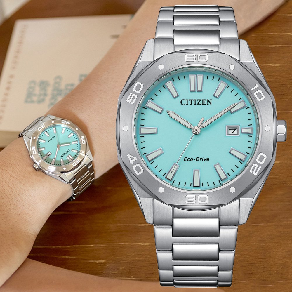 CITIZEN 星辰 GENTS Blue Glow Night 藍月 八角錶殼 光動能腕錶 錶 週年慶 雙11 BM7631-87M
