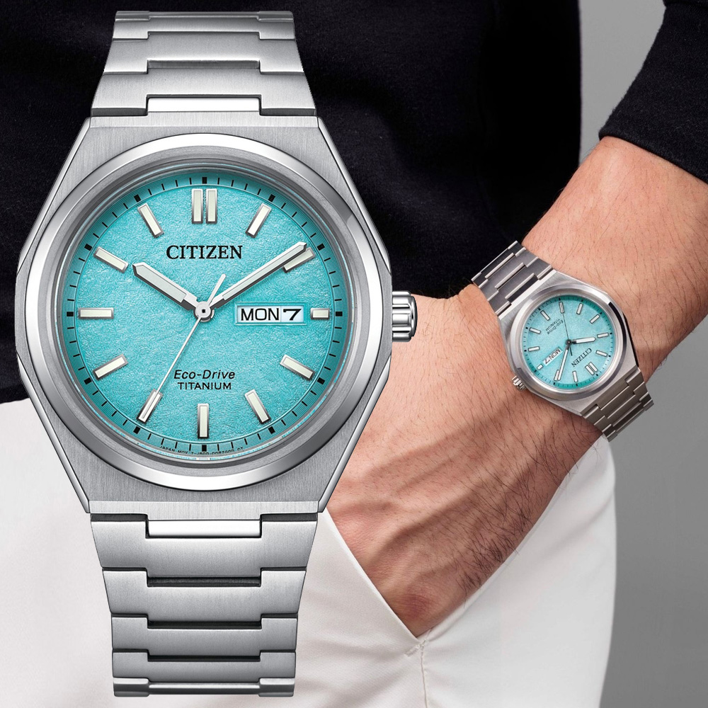 CITIZEN 星辰 GENTS系列 Zenshin 超級鈦 台灣限量 光動能腕錶 錶 週年慶 雙11 AW0130-85M
