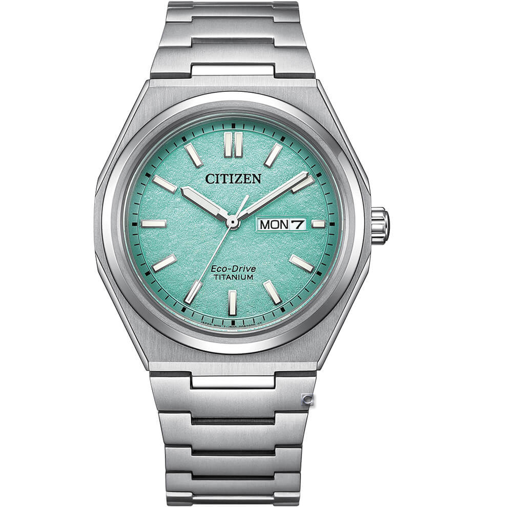 CITIZEN 星辰 Zenshin超級鈦 光動能腕錶 男錶 手錶-AW0130-85M/湖水藍39.5mm