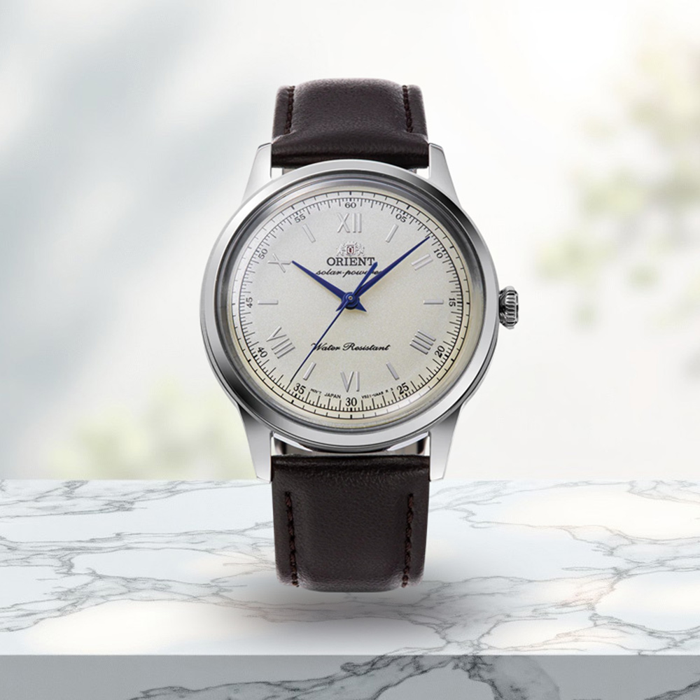 ORIENT 東方 復古三針太陽能腕錶 男錶 女錶-38.4mm RA-WK0003G