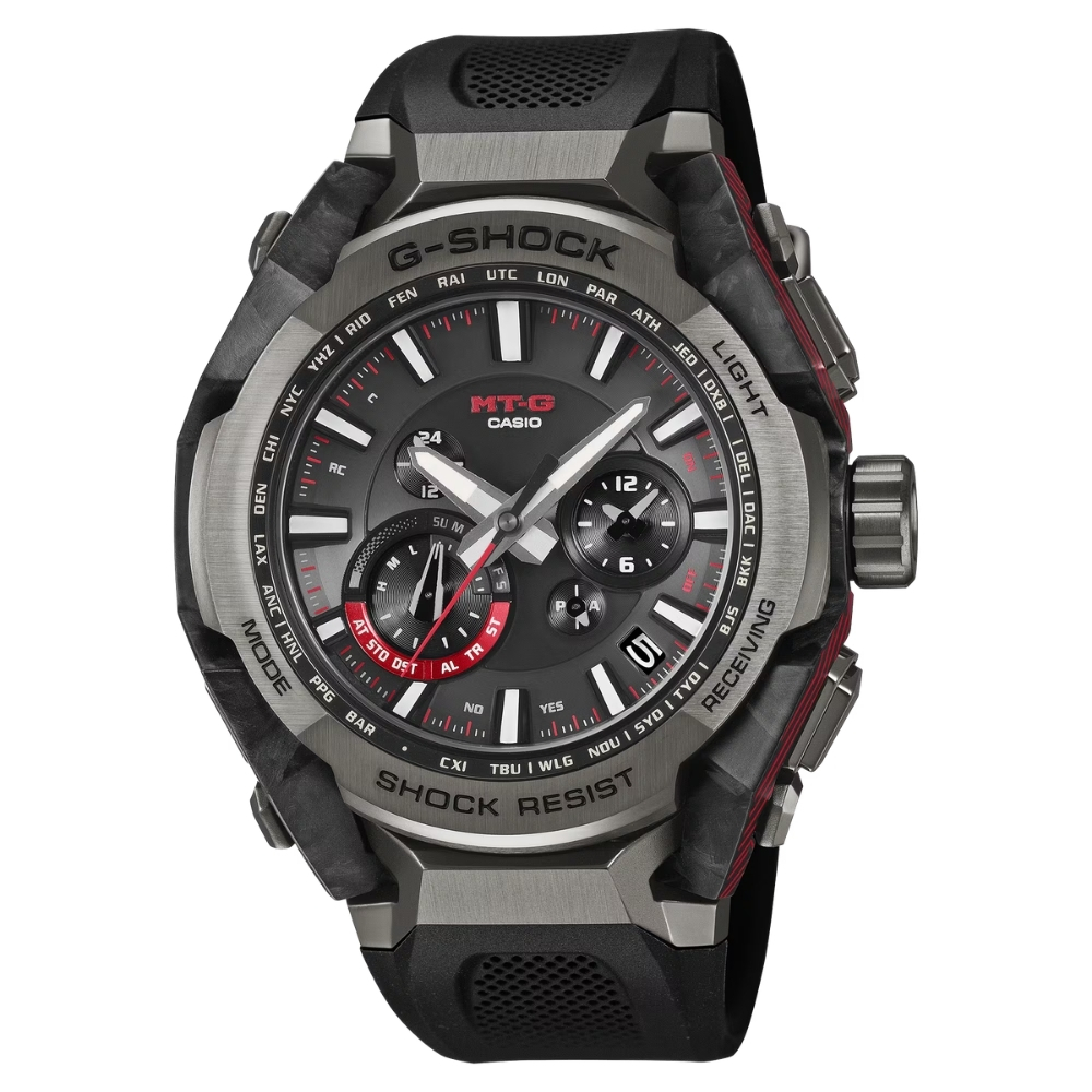 CASIO 卡西歐 G-SHOCK MT-G 太陽能藍芽多功能手錶 百搭黑 MTG-B4000B-1A_45.3mm
