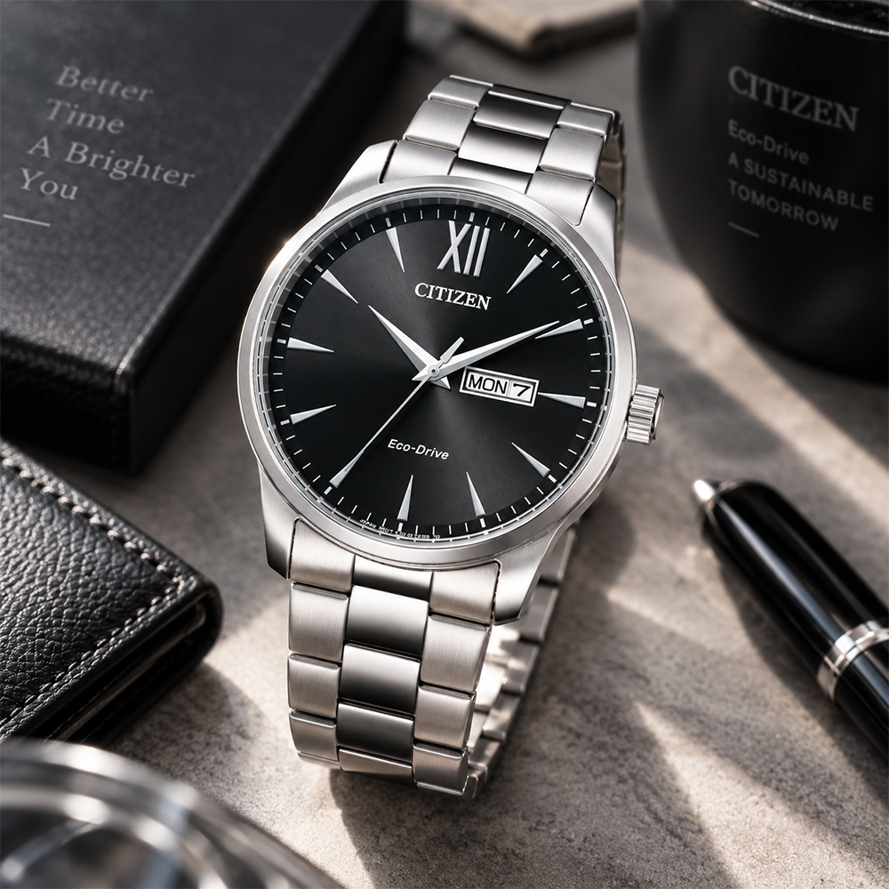CITIZEN 星辰 BM8550-81E 光動能 日期星期顯示 不鏽鋼 41.8mm 時尚腕錶