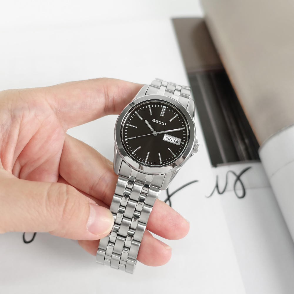 SEIKO 精工/ SCXC013 / 夜光星期日期日本機芯不鏽鋼手錶咖啡色37mm 