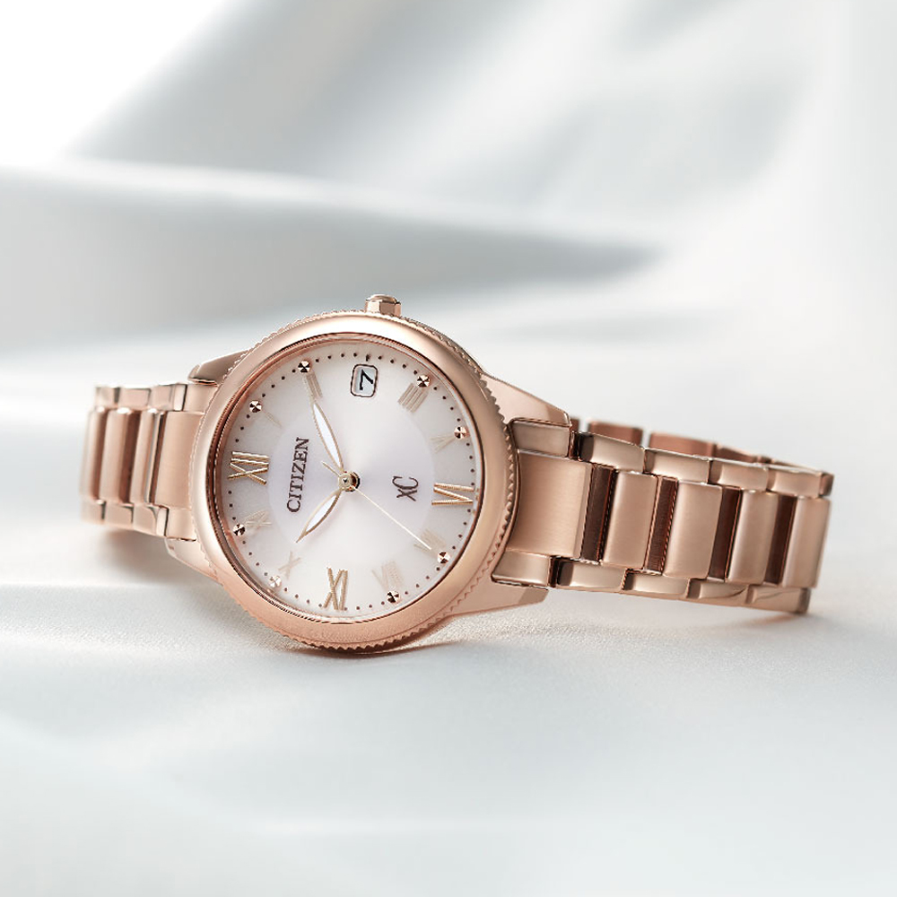 CITIZEN 星辰 XC 亞洲限定 情人節推薦款 光動能女錶 百貨周年慶 EO1232-56W