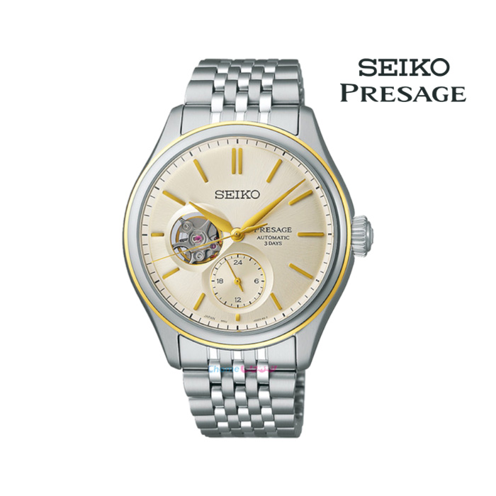 SEIKO 精工 SPB469J1 Presage 絲綢感 開芯機械錶 40.2mm 6R5J-00C0S 公司貨