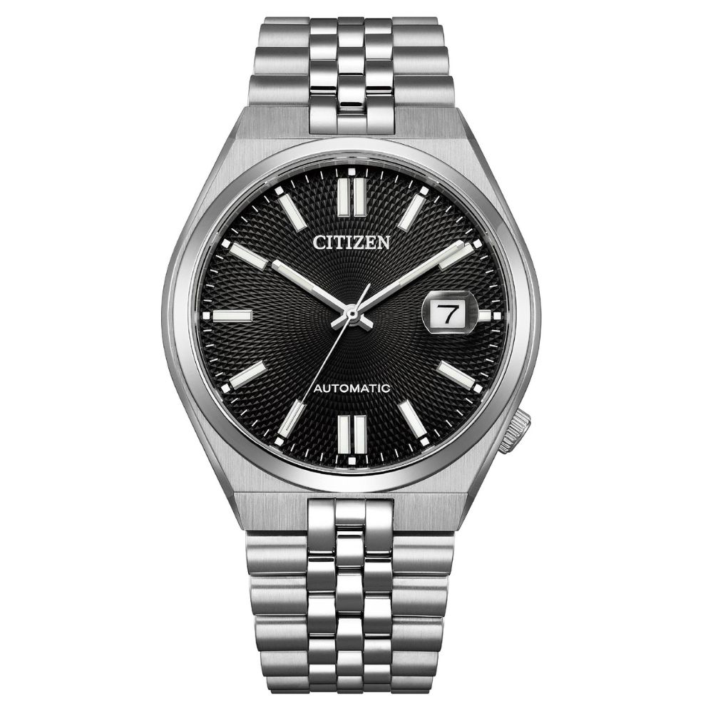 CITIZEN 星辰 Mechanical系列 TSUYOSA 60 機械錶-銀*黑 NK0020-55E