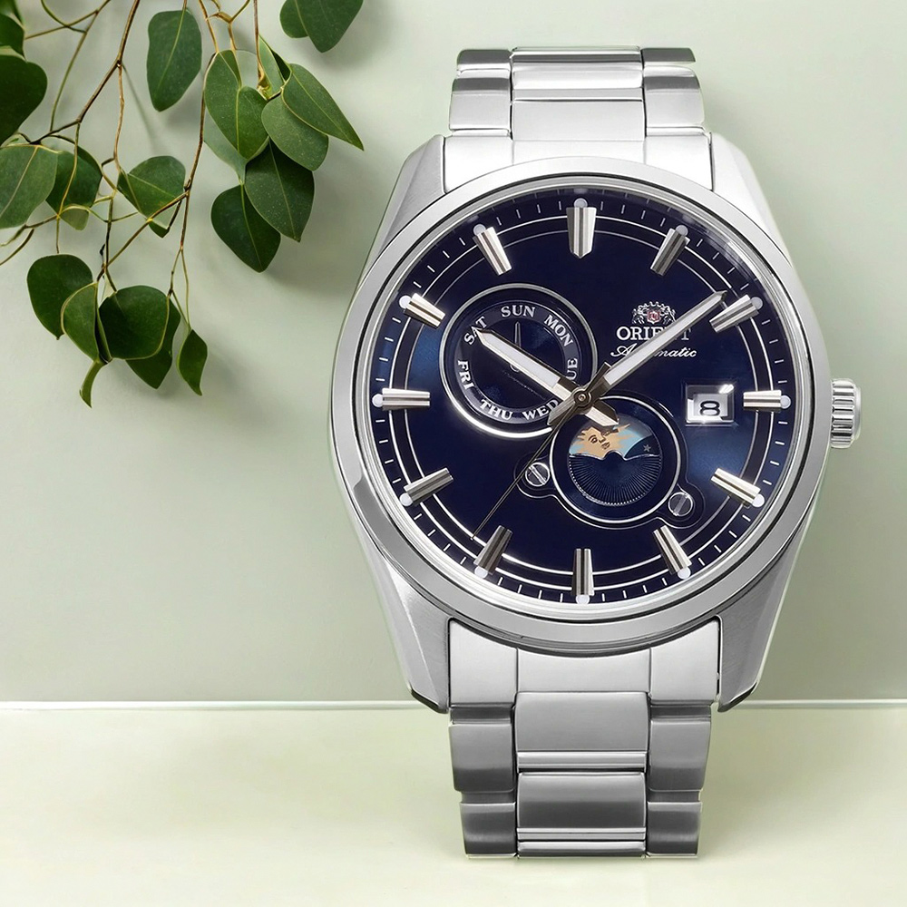 ORIENT 東方 Sun & Moon 系列 日月相機械錶-41.5mm RA-AK0315L