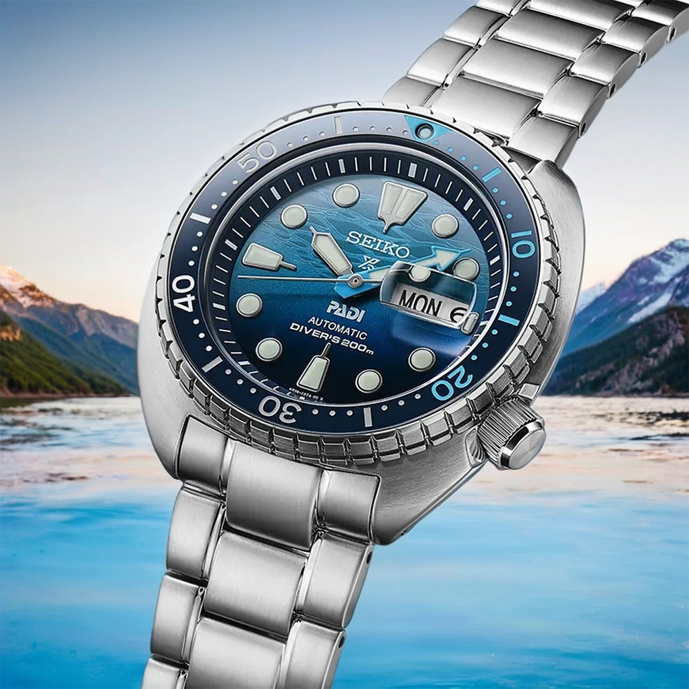 SEIKO 精工 Prospex PADI聯名 海龜特別版200米潛水機械錶 百貨周年慶-45mm(SRPK01K1/4R36-06Z0F)