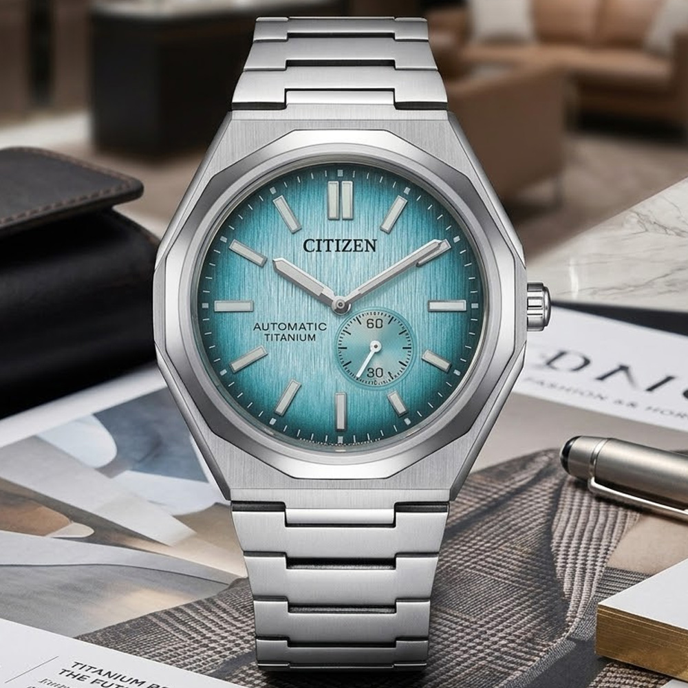 CITIZEN 星辰 Mechanical系列 Zenshin 60 超級鈦 復古機械腕錶 錶 週年慶 雙11 NK5020-58L