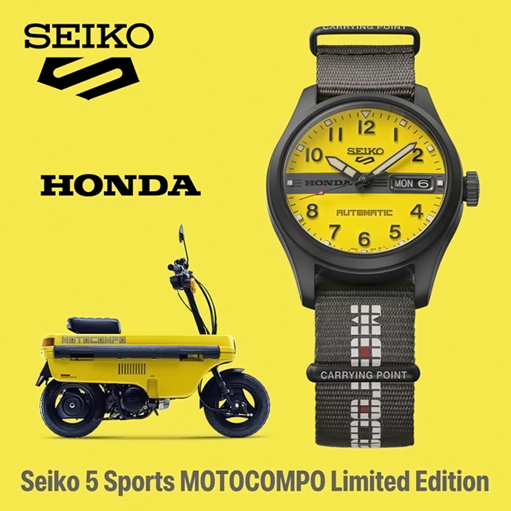 SEIKO 精工 5 Sports Honda MOTOCOMPO 聯名限量機械錶 送禮 禮物 推薦_SK028(HDB010K1/4R36-18R0Y)