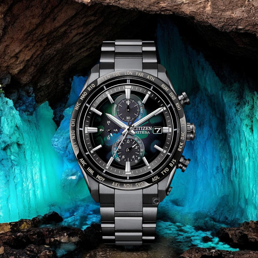 CITIZEN 星辰 ATTESA 永恆時刻 光動能 電波錶 鈦金屬 男錶-AT8286-65E