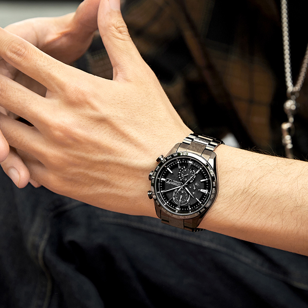 CITIZEN 星辰GENTS系列HAKUTO-R限定鈦金屬光動能電波腕錶雙12 聖誕節