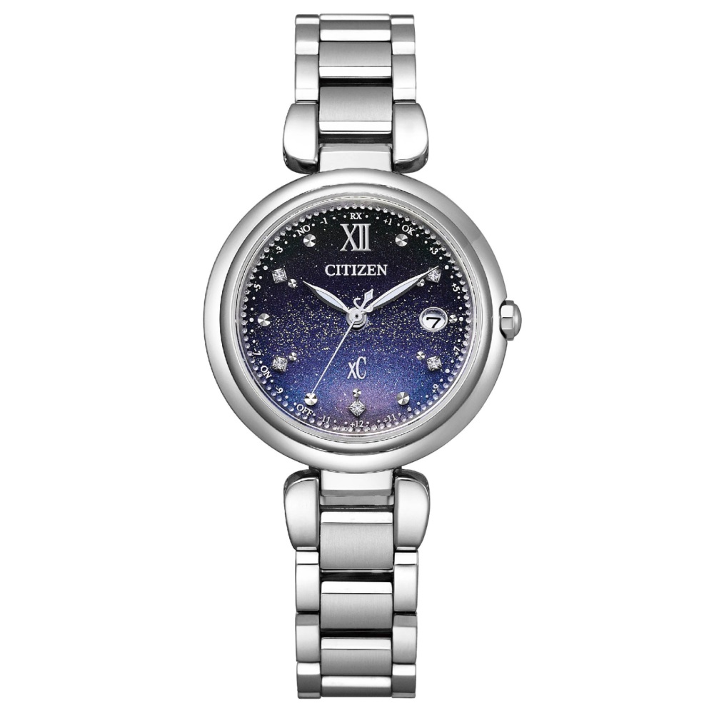 CITIZEN 星辰 XC 星空夜虹電波光動能鈦金屬腕錶ES9460-70L