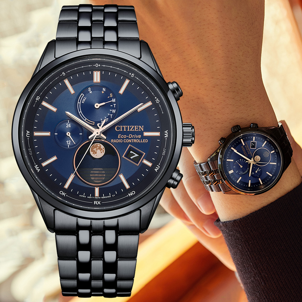 CITIZEN 星辰 GENTS系列 韋禮安款 月相 光動能電波腕錶 錶 週年慶 雙11 42mm/BY1035-56L
