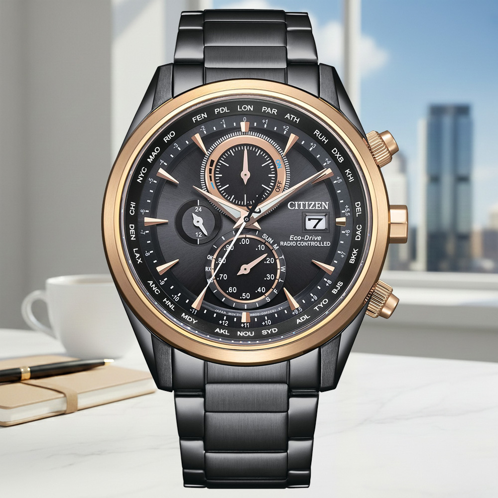 CITIZEN 星辰 GENTS 光動能 電波計時腕錶 錶 週年慶 雙11 AT8268-83E