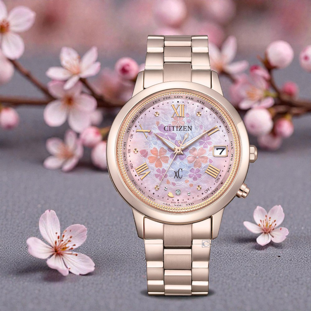 CITIZEN 星辰 XC 台灣限定 Hebe田馥甄配戴款 光動能電波錶 女錶 手錶 禮物-CB1135-52N