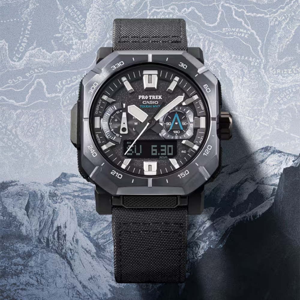 CASIO 卡西歐 PRO TREK 登山系列 藍芽太陽能多功能戶外手錶 PRW-B1000B-2