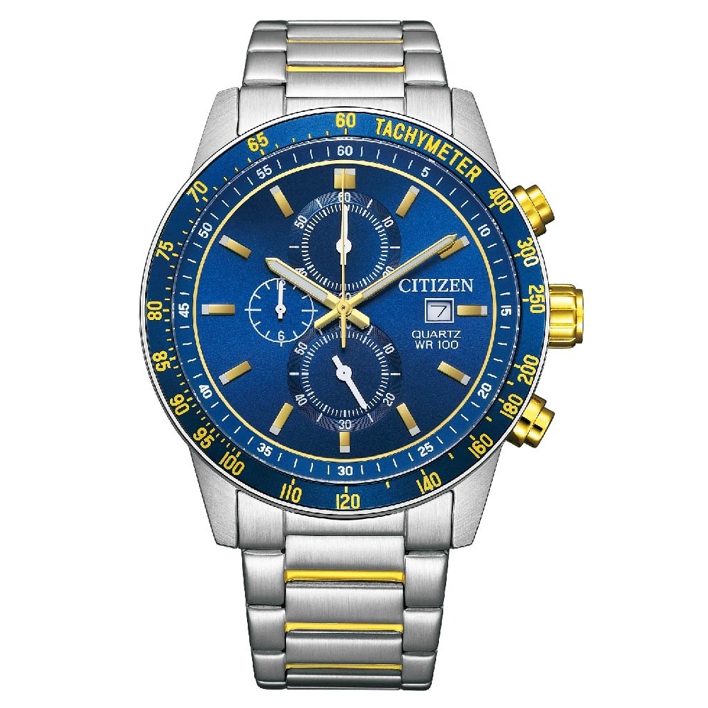 CITIZEN 星辰 Chronograph系列 三眼計時腕錶 AN3684-59L